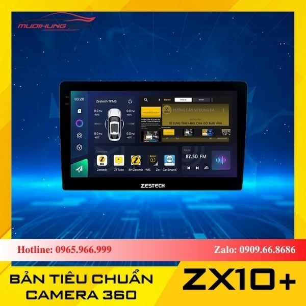 Màn Hình Zestech ZX10+ 360 Bản Tiêu Chuẩn (Khuyến Mãi 5/2024)