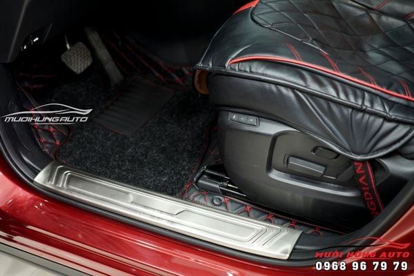 Lót Sàn Da 5D Cho Xe Mazda CX5 Mẫu Đen Đỏ Cao Cấp