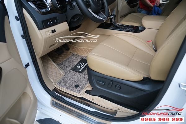 May Thảm Lót Chân Cho Xe Kia Sedona 2020