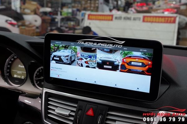 Lắp Đặt Màn Hình Android Cao Cấp Cho Mercedes E250 Tại TPHCM