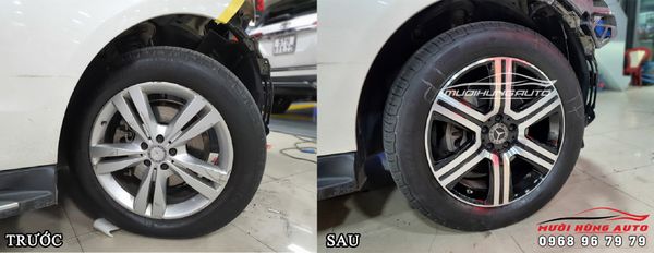 Mercedes ML350 Thay Cặp Mâm Mới 19inch Cao Cấp