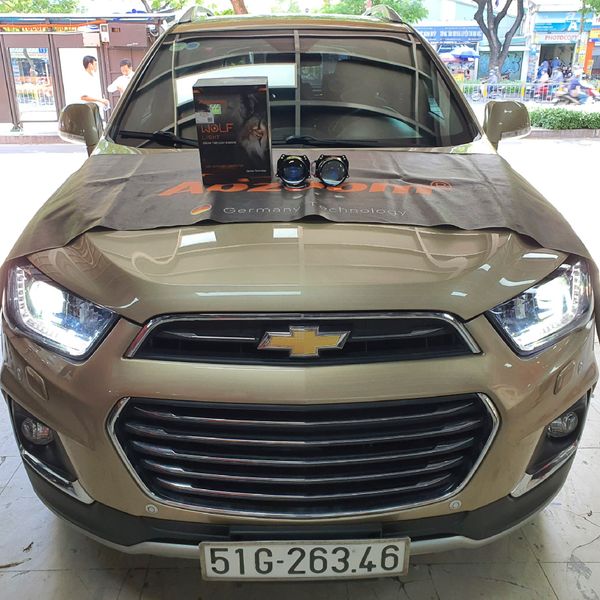 Độ Đèn Bi LED Wolf Light Chính Hãng Tăng Sáng Cho Xe Chevrolet Captiva 2016