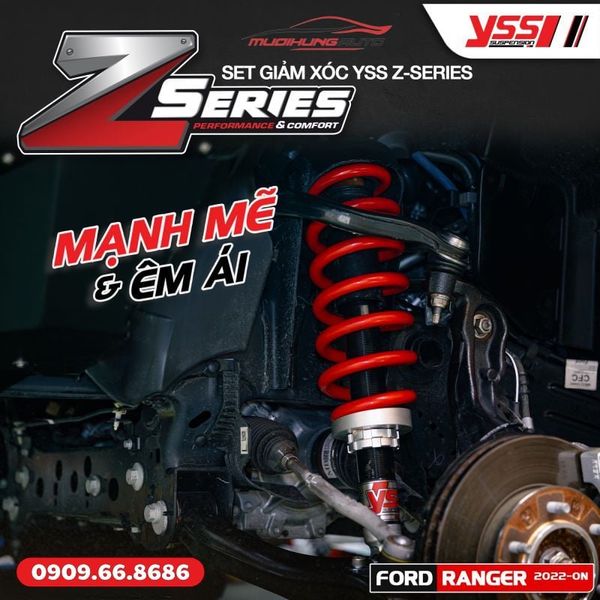 Bộ Phuộc Giảm Xóc YSS Z-SERIES Xe Ford Ranger Next - Gen 2022 - ON