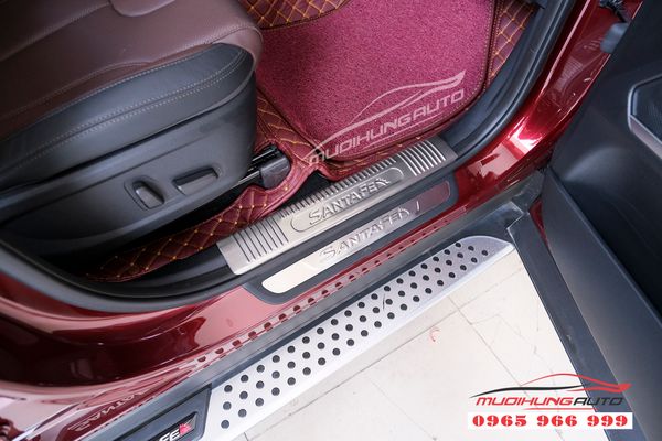 Nẹp bước chân chống trầy Hyundai Santafe 2019  chính hãng