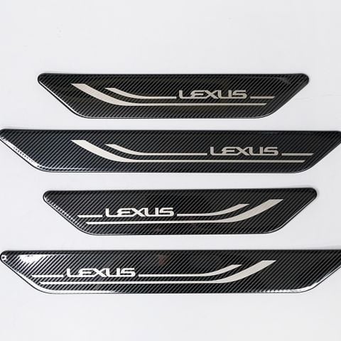 Nẹp Bước Chân Phần Sơn Mẫu Carbon Cho Xe Lexus RX350 2023
