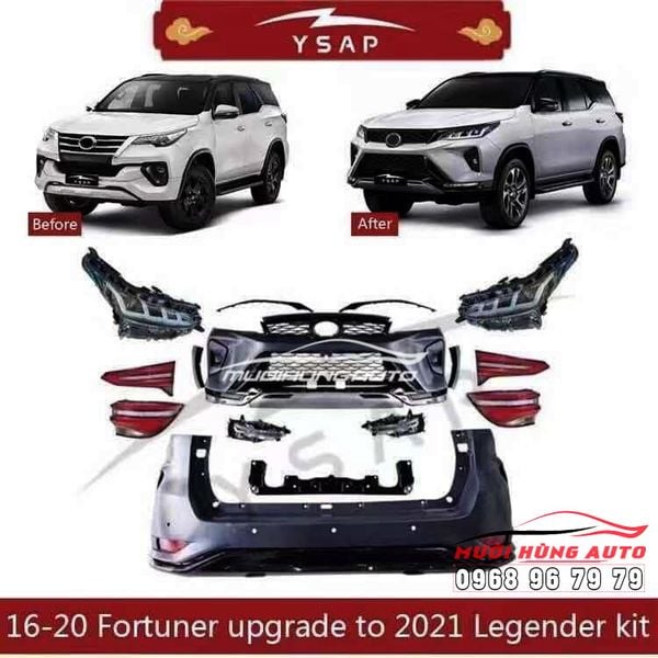 Độ Body Kit Lên Đời 2021 Độc Đáo Xe Toyota Fortuner 2017 - 2019