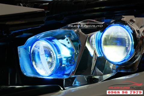 Độ Đèn Pha Xe Honda Civic Bản E 2019 - 2020 Bi LED Domax Và Bi Gầm GTR