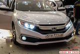 Độ Đèn Pha Xe Honda Civic Bản E 2019 - 2020 Bi LED Domax Và Bi Gầm GTR