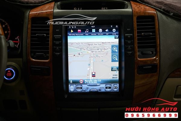 Gắn Màn Hình DVD Tesla 10.4 inch Và Camera 360 Độ Xe Lexus GX470