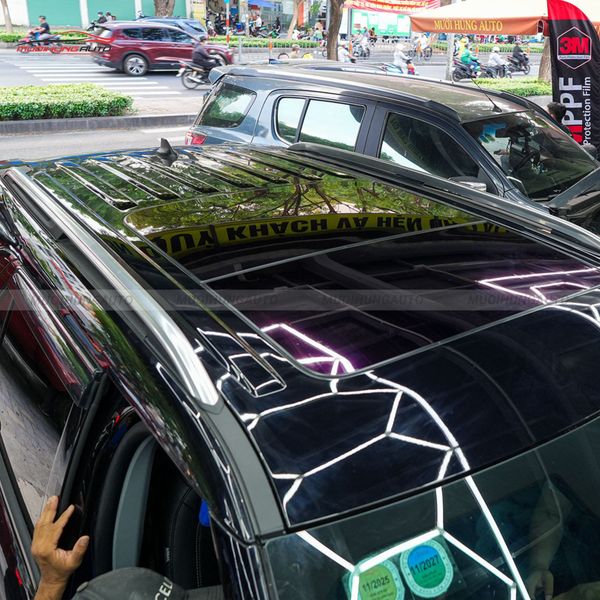 Dán Phim PPF TPU SUNROOF Cách Nhiệt Cửa Sổ Trời Xe Ford Explorer 2024