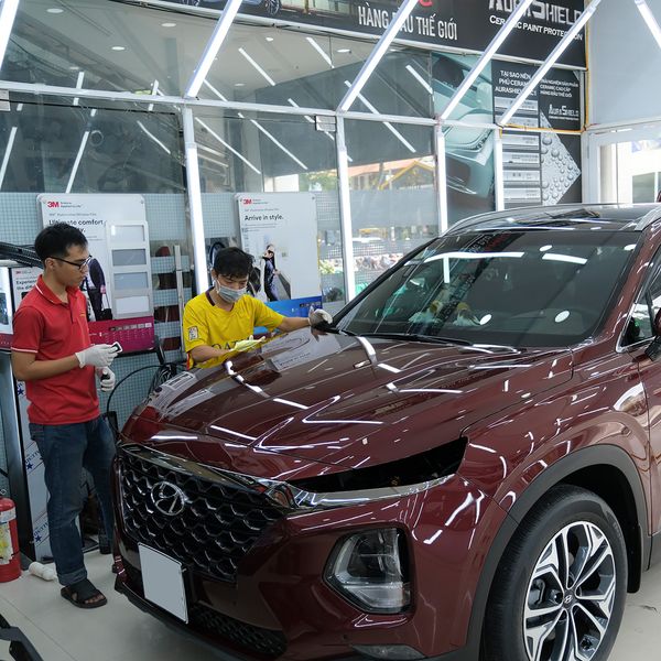 Phủ Ceramic Chuyên Nghiệp Cho Hyundai Santafe 2019 Tại TPHCM