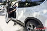 Gắn Bệ Bước Chân Theo Xe Hyundai Santafe 2021- 2022 Mẫu Inox Gương Sang Chảnh