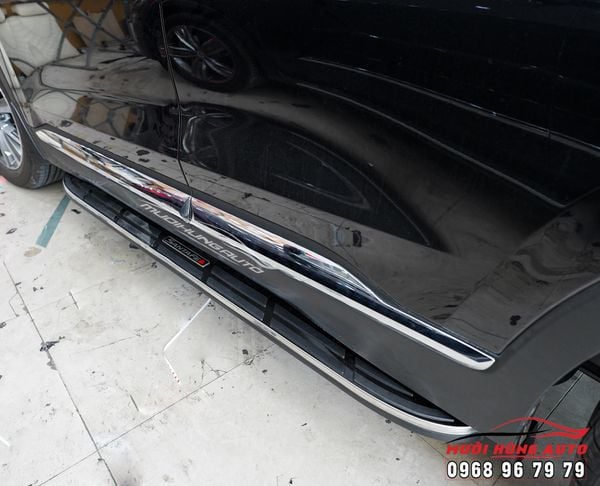 Lắp Bệ Bước Chân Mẫu Mới Xe Hyundai Santafe 2019 - 2021