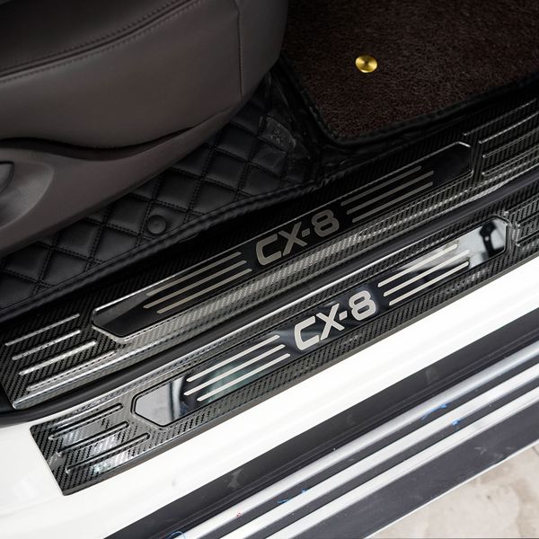 Phụ Kiện Nẹp Bước Chân Carbon Chính Hãng Xe Mazda CX8 2019