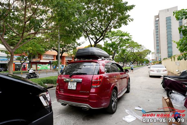Hộp Đựng Đồ Trên Nóc Xe Chevrolet Captiva Kiểu Phi Thuyền 500L