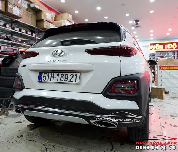 Độ Pô Thể Thao Xe Hyundai Kona Mẫu Líp Mec Cao Cấp