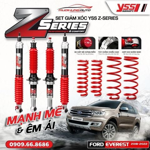 Bộ phuộc giảm xóc YSS Z-SERIES xe Ford Everest 2018 - 2022