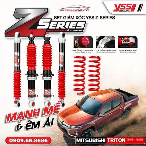 Bộ phuộc giảm xóc YSS Z-SERIES xe Mitsubishi Triton 2015 - 2023