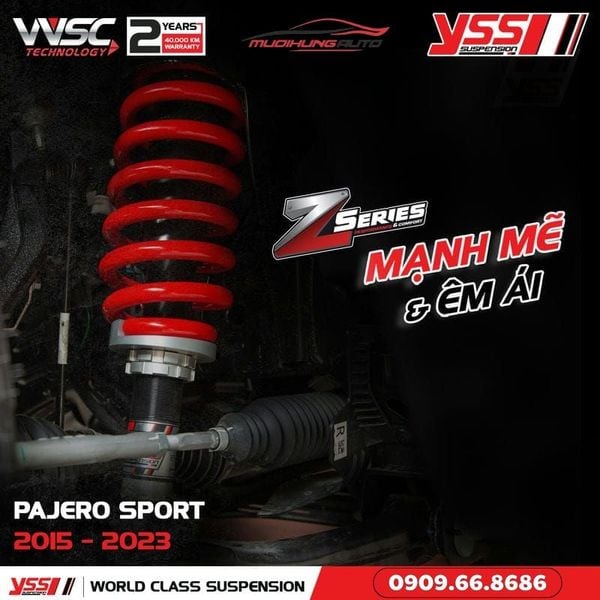 Bộ Phuộc Giảm Xóc YSS Z-SERIES Xe Mitsubishi Pajero Sport 2015 - ON