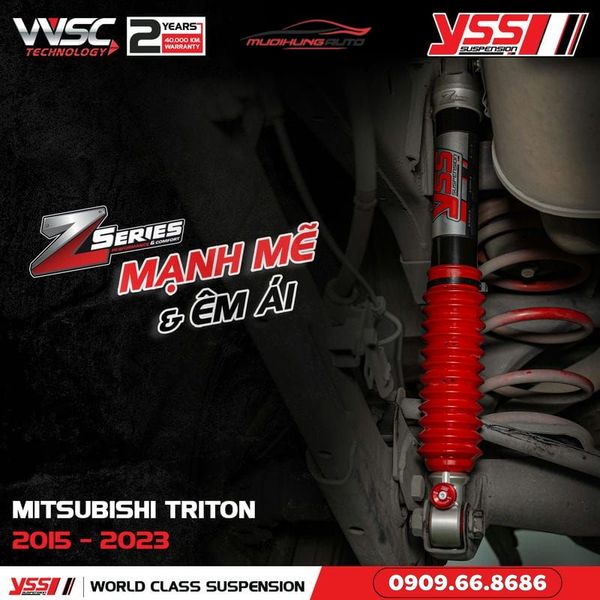 Bộ Phuộc Giảm Xóc YSS Z-SERIES Xe Mitsubishi Triton 2015 - 2023