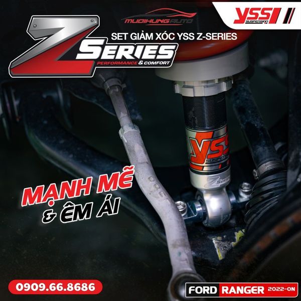Bộ Phuộc Giảm Xóc YSS Z-SERIES Xe Ford Ranger Next - Gen 2022 - ON