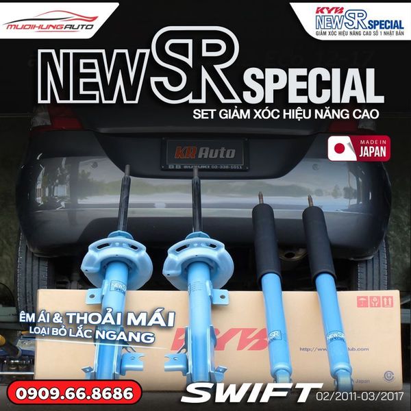 Bộ Phuộc Giảm Xóc KYB New SR Special Xe Suzuki Swift