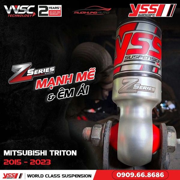 Bộ Phuộc Giảm Xóc YSS Z-SERIES Xe Mitsubishi Triton 2015 - 2023