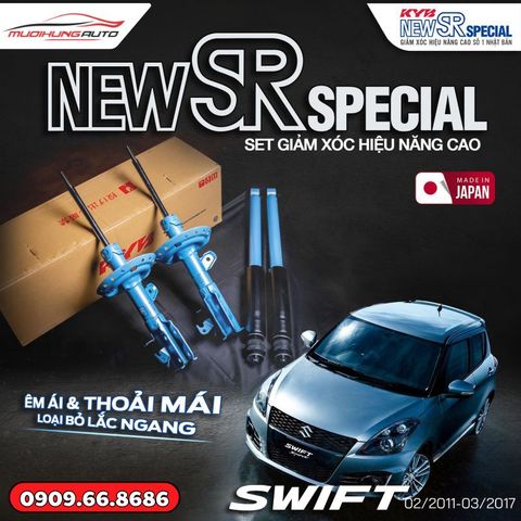 Bộ phuộc giảm xóc KYB New SR Special xe Suzuki Swift