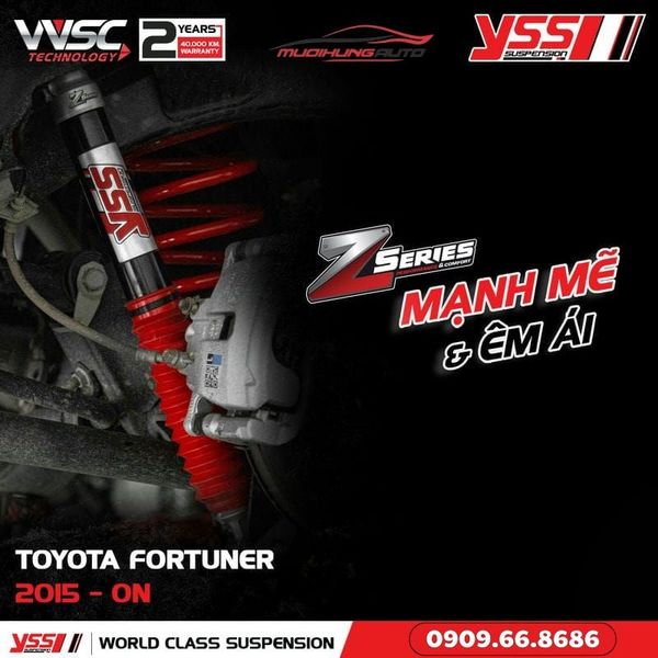 Bộ Phuộc Giảm Xóc YSS Z-SERIES Xe Toyota Fortuner 2015 - ON