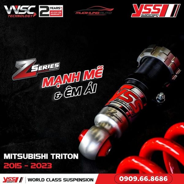 Bộ Phuộc Giảm Xóc YSS Z-SERIES Xe Mitsubishi Triton 2015 - 2023