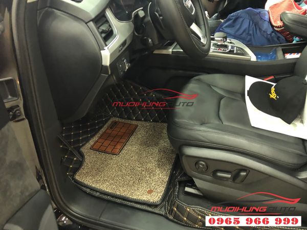 Thảm Lót Chân 5D Màu Đen Cho Audi Q7
