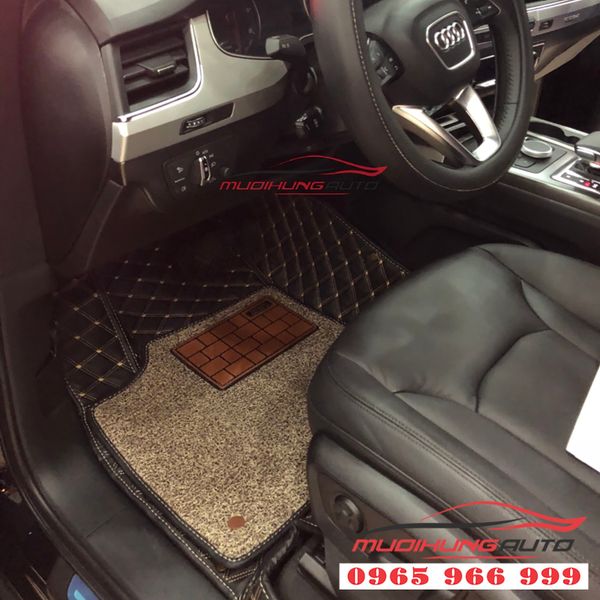 Thảm Lót Chân 5D Màu Đen Cho Audi Q7