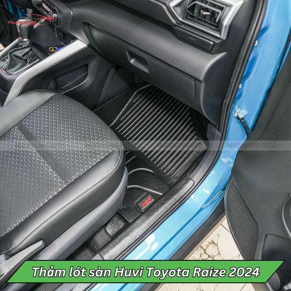 Thảm Lót Sàn Huvi Ô Tô Toyota Raize 2024
