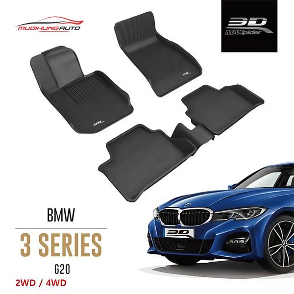 Thảm Lót Sàn 3D Kagu Maxpider Ô Tô BMW 3 Series G20 [2019 - 2020]