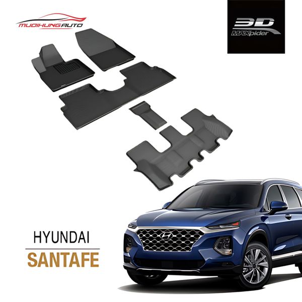 Thảm Lót Sàn 3D Kagu Maxpider Ô Tô Hyundai Santafe [2019 - 2020]