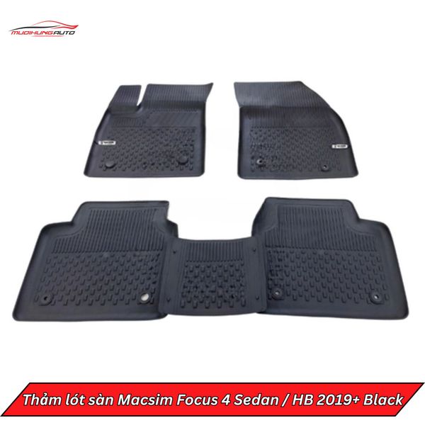 Thảm Lót Sàn Macsim Ô Tô Focus 4 Sedan/ HB 2019+ Black