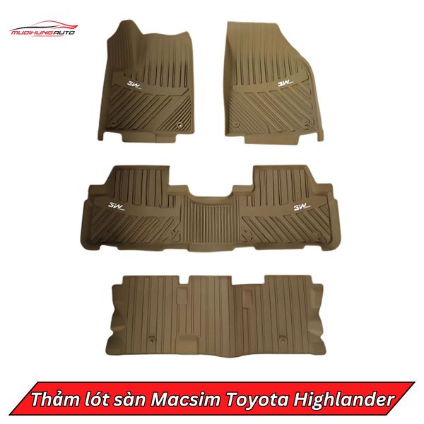 Thảm Lót Sàn Macsim Ô Tô Toyota Highlander