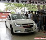 Thay đèn pha nguyên cụm và led cản cho Chevrolet Cruze 2010-2017 mẫu AUDI