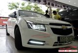 Thay đèn pha nguyên cụm và led cản cho Chevrolet Cruze 2010-2017 mẫu AUDI