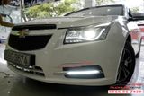 Thay đèn pha nguyên cụm và led cản cho Chevrolet Cruze 2010-2017 mẫu AUDI