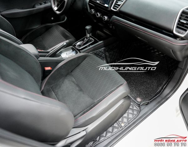 Honda City 2022 Trải Thảm Lót Sàn Cao Cấp Tại Mười Hùng Auto
