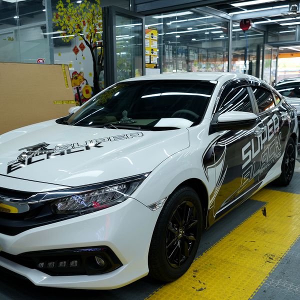 Honda Civic Dán Tem Decal Trang Trí Xe Cực Ngầu