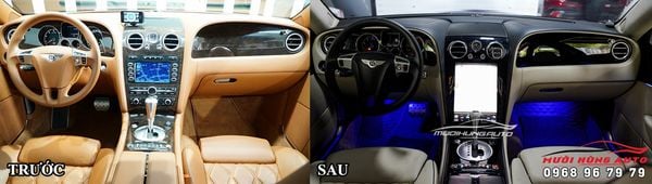 Nâng Cấp Option LED Nội Thất Đổi Màu Sang Chảnh Cho Xe Bentley