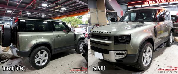 Lắp Bệ Bước Chân Cho Xe Defender 2 Cửa