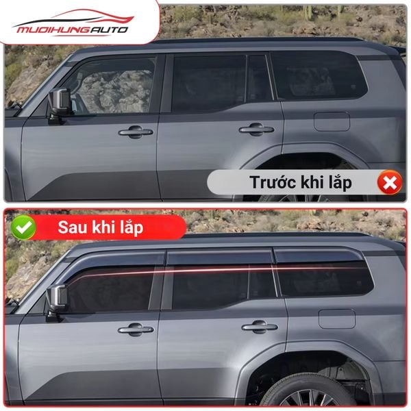 Vè Che Mưa Ô Tô Toyota Land Cruiser Prado LC250 2025