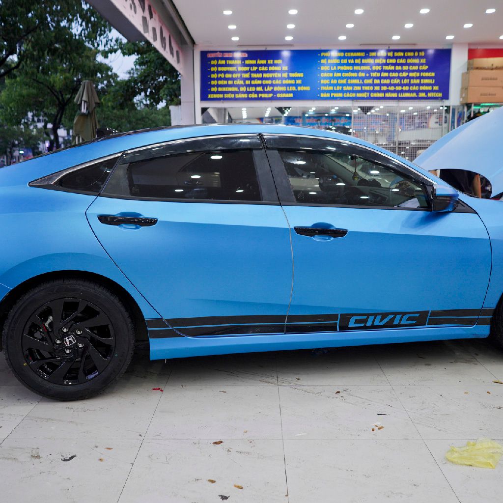Wrap Decal Đổi Màu Xe Honda Civic Tại TPHCM – MƯỜI HÙNG AUTO