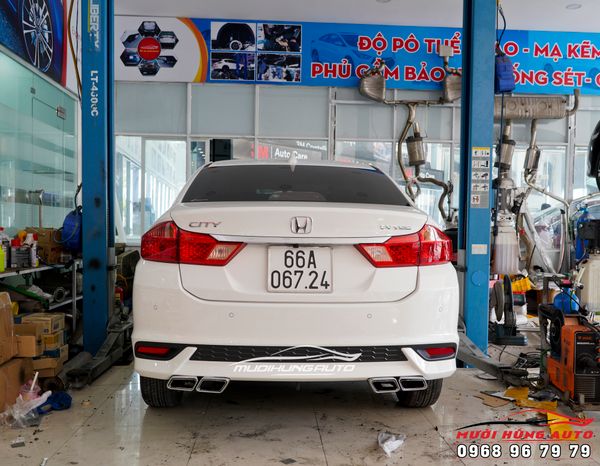 Mẫu Pô Độ Thể Thao Lắp Cho Xe Honda City Chuyên Nghiệp