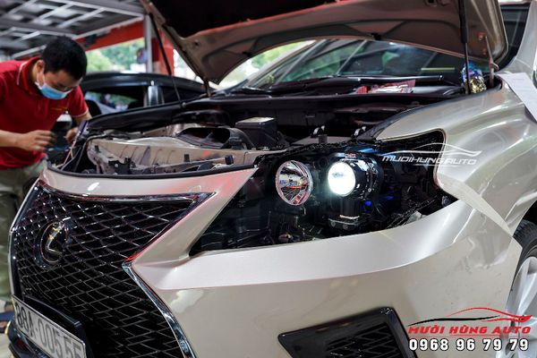Độ Đèn Pha Bi LED Laser Jaguar 65W Siêu Sáng Cho Lexus RX350 2014