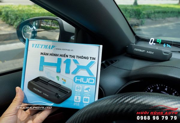Bộ HUD Vietmap H1X Cảnh Báo Tốc Độ Và Camera Phạt Nguội Cho Mazda 3