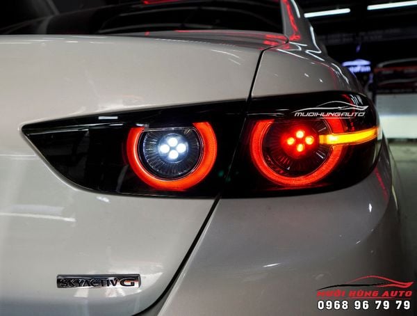 Nâng Cấp Đèn Hậu Cho Xe Mazda 3 2020 Bản Deluxe Lên Bản Premium Cực Chất